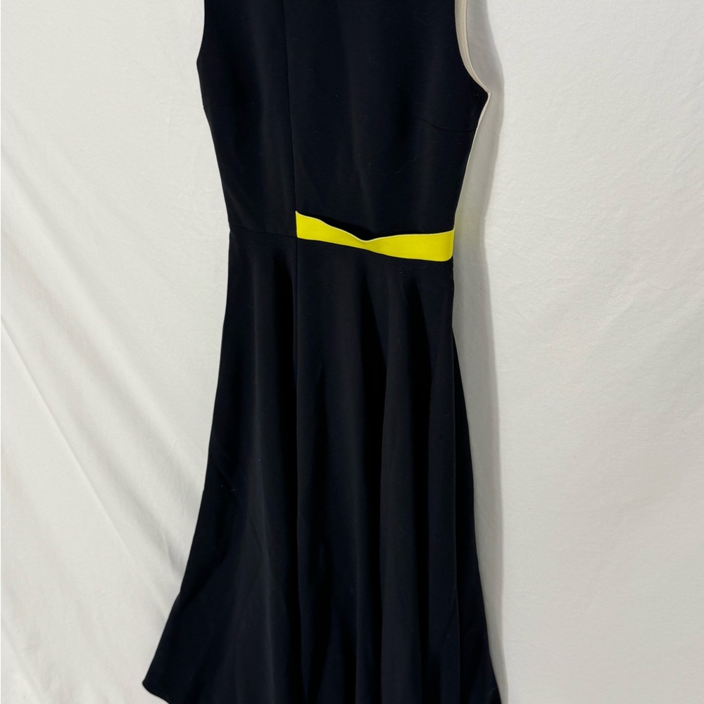 Chic Black and White Sleeveless Sheath Dress